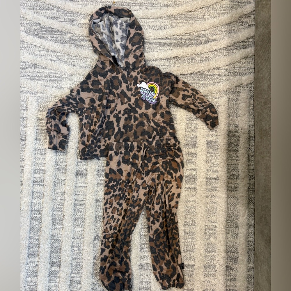 Pixielane "Whatever" Leopard Print Matching Set